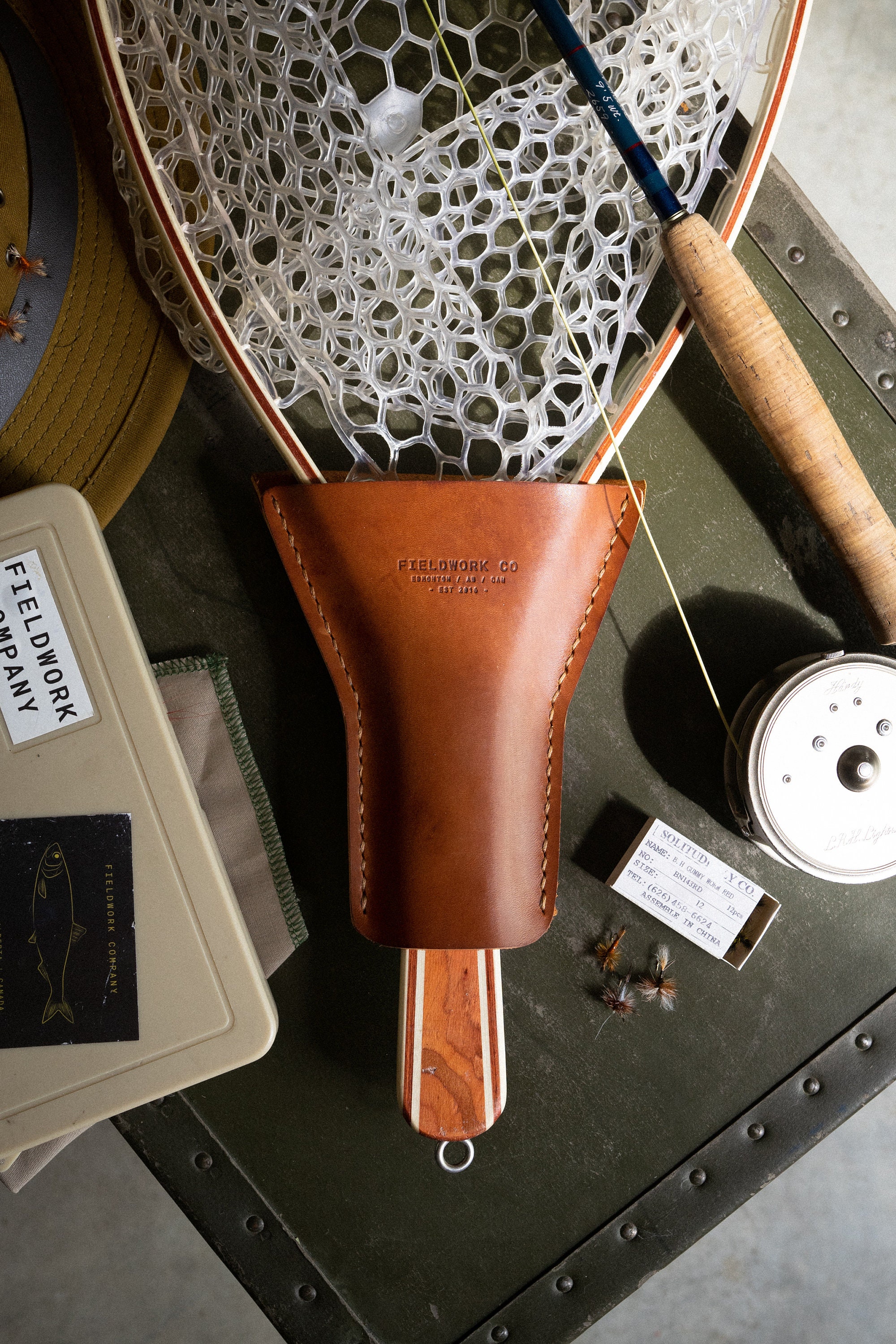 Legacy Leather Net Holster for Fly-fishing 