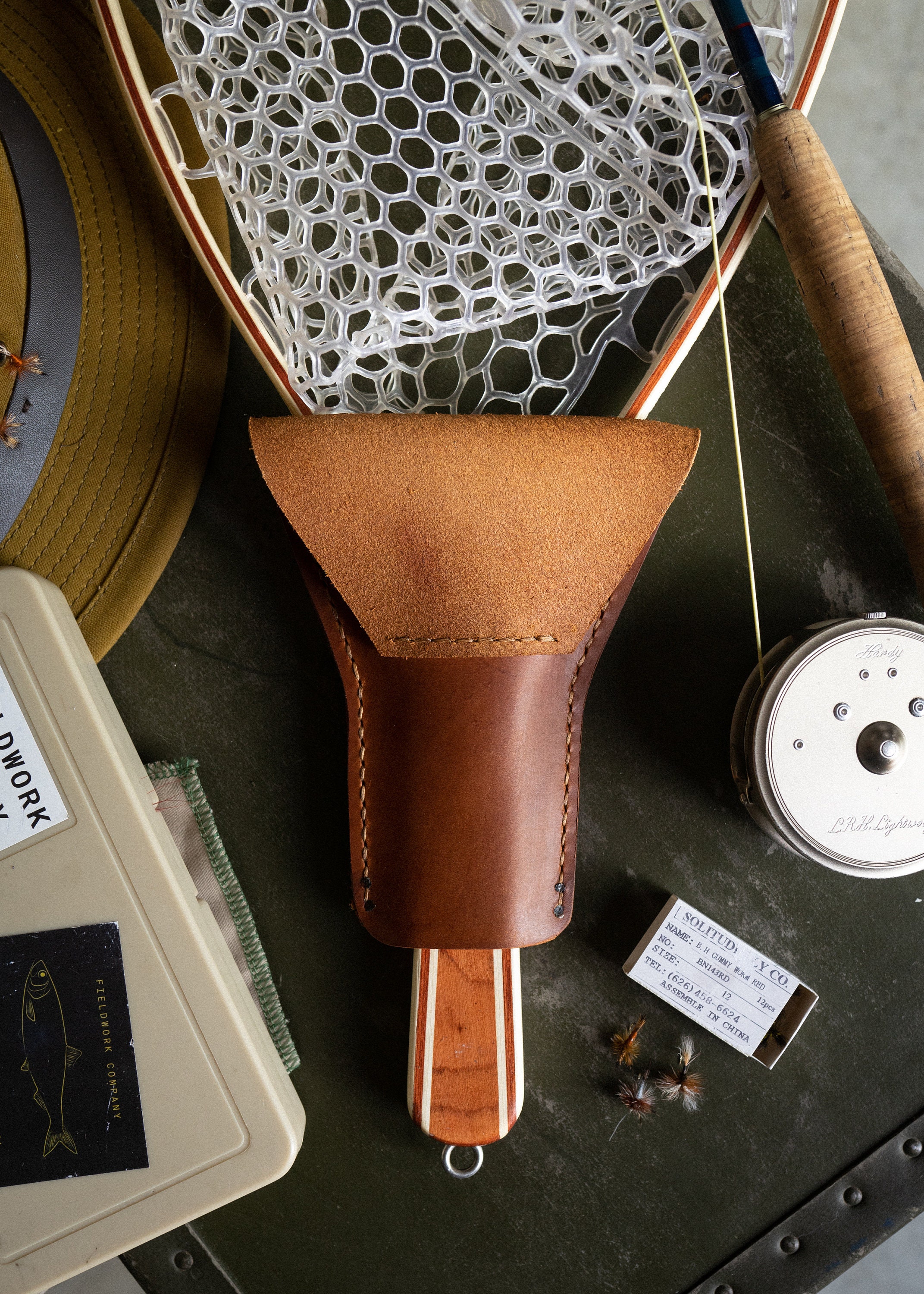 Legacy Leather Net Holster for Fly-fishing 