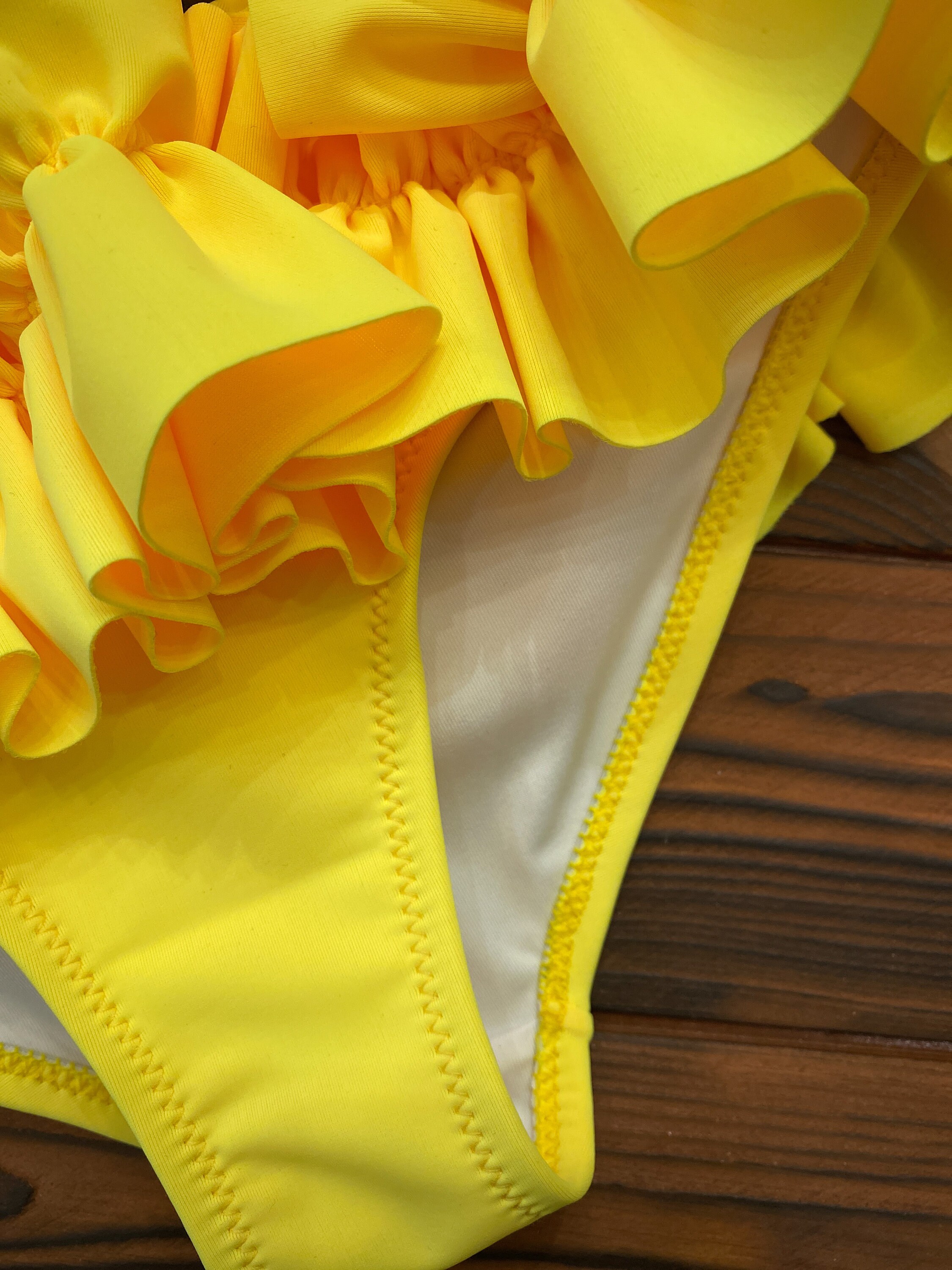 Cute bathing suit Yellow kids swimsuit Infant bathing Etsy