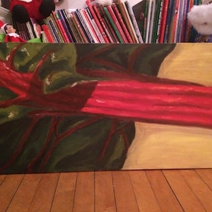 Swiss Chard - Oil Painting