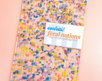 6 by 24 in confetti quilt ruler
