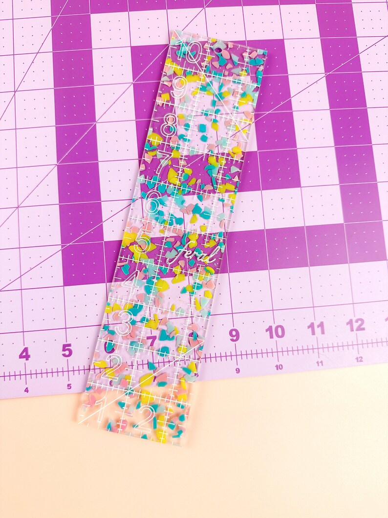 2.5 by 10 in confetti quilt ruler Bild 5