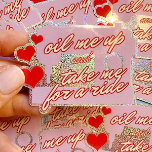 Oil me up sewing machine sticker