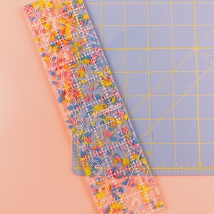 2.5 by 10 in confetti quilt ruler image 2