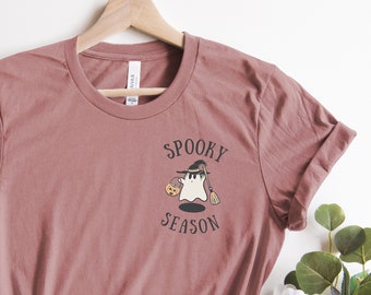 Spooky Season, Halloween Shirt, Ghost Shirt, Women Fall Shirt, Autumn Shirt, Halloween Women's Shirt, Graphic Fall Shirt