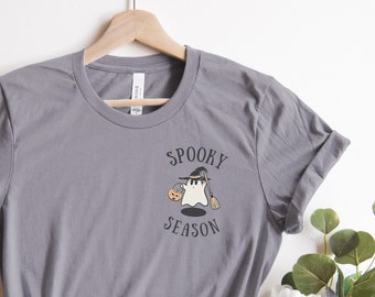 Spooky Season, Halloween Shirt, Ghost Shirt, Women Fall Shirt, Autumn Shirt, Halloween Women's Shirt, Graphic Fall Shirt