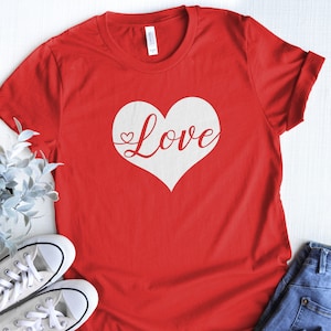 Deloach Couture Love Valentines Day Shirt Cute Womens Valentine T-Shirt Valentines Gift Love Shirt Love VDay Tee