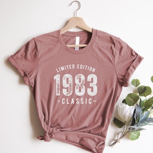 1983 Shirt, Birthday 1983 Shirt, 40th Birthday shirt for women, 40th birthday gift, Gift under 20, 40th Birthday gift, 40th birthday Tee