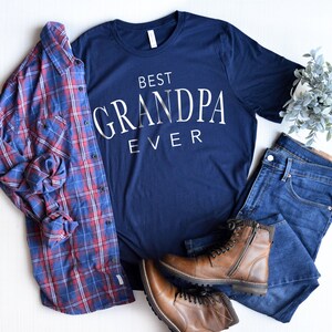 Best Grandpa Ever Shirt, Gifts for Grandpa, Best Papa Ever, Best Pawpaw, Fathers Day Shirt, Gift For Dad - Pregnancy reveal for grandparents