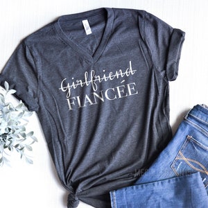 Girlfriend Fiance Shirt, Future Mrs, Engagement shirt, Fiance Shirt,Girlfriend fiance Wife, Bachelorette Party shirt, Bride Shirt,