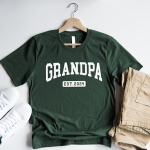 Grandpa Est 2024 Shirt, Grandpa Shirt, New Grandpa Shirt, Gift for Grandpa, Father's Day Gift,Pregnancy Announcement Grandparents,Papa Shirt