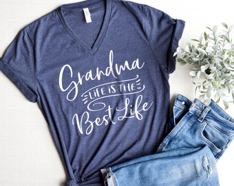 Grandma Shirt - New Grandma Shirt- Grandma Life is the best life Shirt- Grandma Pregnancy Announcement- Grandma to Be Shirt- Grandma Gift