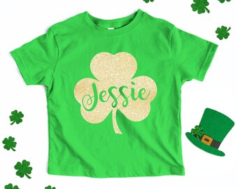 Kids St Patricks Day Shirt,St Pattys Day Shirt Kid,Custom St Patrick Kids Shirt,St Patricks Day Shirt for Toddler,Name Shirt St Patricks Day