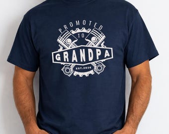 Promoted to Grandpa, First Time Grandparents Gift Announcement, Grandpa to be shirt, Papa Shirt, Custom Promoted to Grandpa