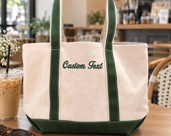 Custom Embroidered Tote Bag, Custom Tote Bag, Custom Embroidery, School Bag, Personalized Tote Gift, Bachelorette Bag, Bridal Shower,