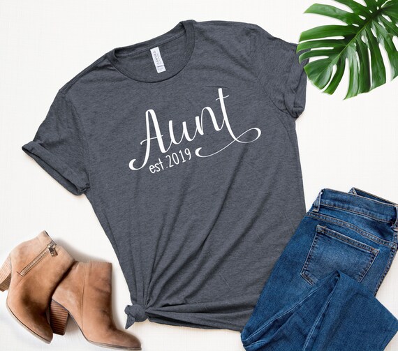 Aunt 2019 New Auntie T-Shirt Gift Aunt 2019 New Auntie T-Shirt Gift
