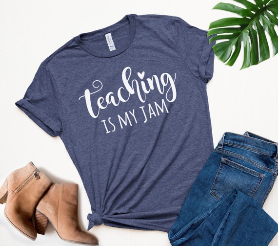 Teacher Shirt Teacher Gifts Teaching is my jam shirt | Etsy