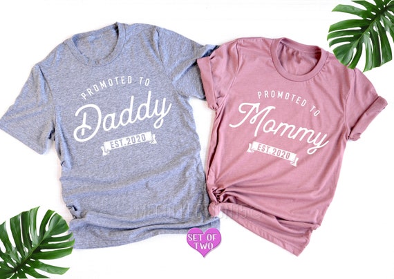 Pregnancy Announcement Shirts for CoupleBaby Announcement