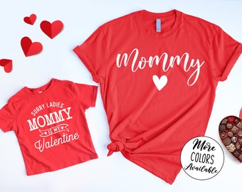Mom and son matching valentines day shirts hotsell
