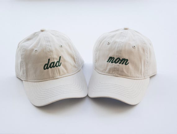 Dad and Mom Hats, Pregnancy Announcement hats, Custom Embroidered Hats,Mom and Dad Baseball hats, New Dad hat, Baby shower gift