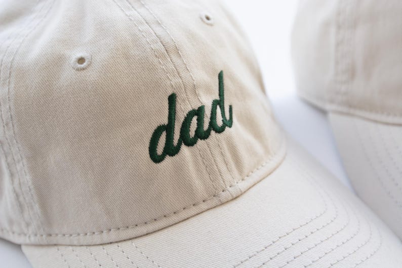 Dad and Mom Hats, Pregnancy Announcement hats, Custom Embroidered Hats,Mom and Dad Baseball hats, New Dad hat, Baby shower gift image 2