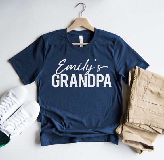 Custom Grandpa Shirt, Father's Day Shirt, Customized Grandpa Shirt, Gift for Dad, New Dad Shirt, Custom Shirt for Dad