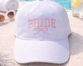 Personalized Bride Hat, Custom Bachelorette Party, Handmade
