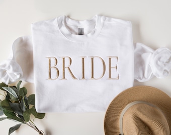 Bride Sweatshirt, Future Mrs Sweatshirt, Embroidered Sweatshirt, Mrs Sweatshirt, Custom Embroidered Sweatshirt, Bride to be Gift, Bride Gift