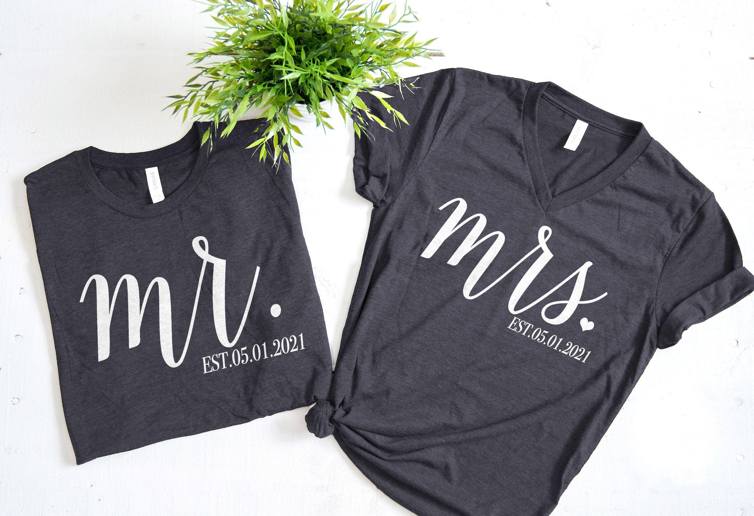 Mr and Mrs Mr and Mrs Shirts Honeymoon Shirts Mrs and Mr - Etsy