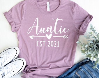 Aunt Shirt, Aunt to be T-shirt, Aunt Pregnancy Announcement, Aunt Gift, Auntie Shirt, Aunt t-shirt, Best Auntie Ever.