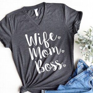 Wife Mom Boss shirt, Mom Shirt, Wife Shirt, Gift for mom, Gifts for Wife, Mothers day gift, Christmas Gift Mom, image 2