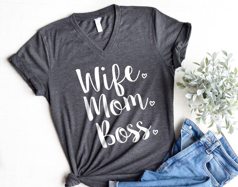 Wife Mom Boss shirt, Mom Shirt, Wife Shirt, Gift for mom, Gifts for Wife, Mothers day gift, Christmas Gift Mom, image 2