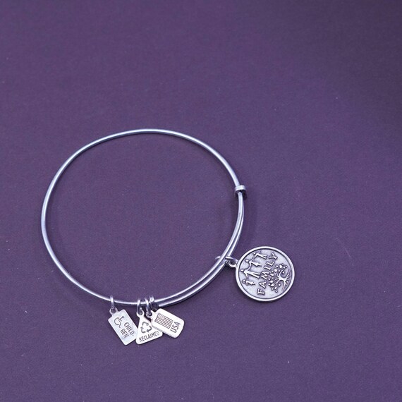 Size adjustable, Wind & Fire Bangle Bracelet with… - image 3