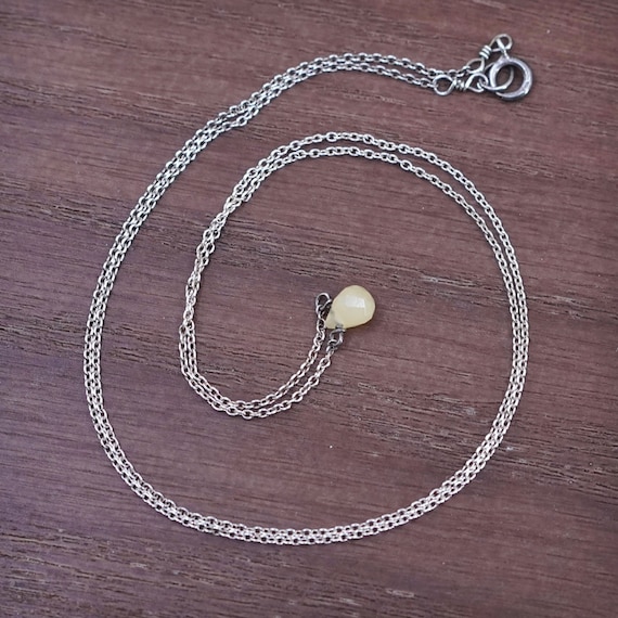 18”, vintage sterling silver handmade necklace, 9… - image 1
