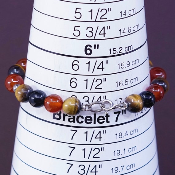 7, Vintage 330647 Sterling Silver Handmade Bracelet, Golden