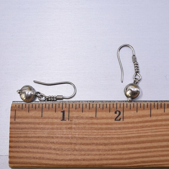 Vintage Sterling silver handmade earrings, 925 be… - image 7