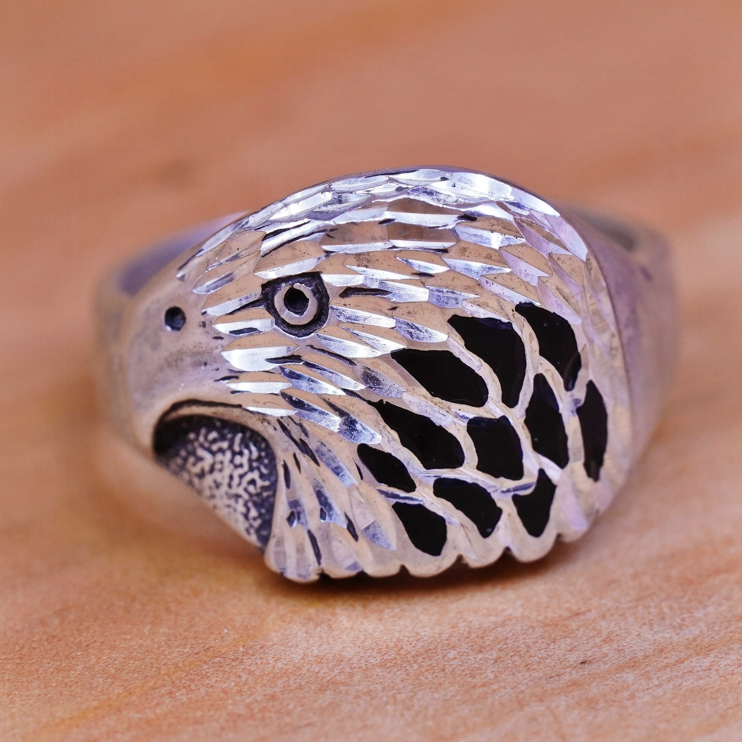 Size 10.25, Vintage Wheeler Jewelry Sterling Silver Handmade