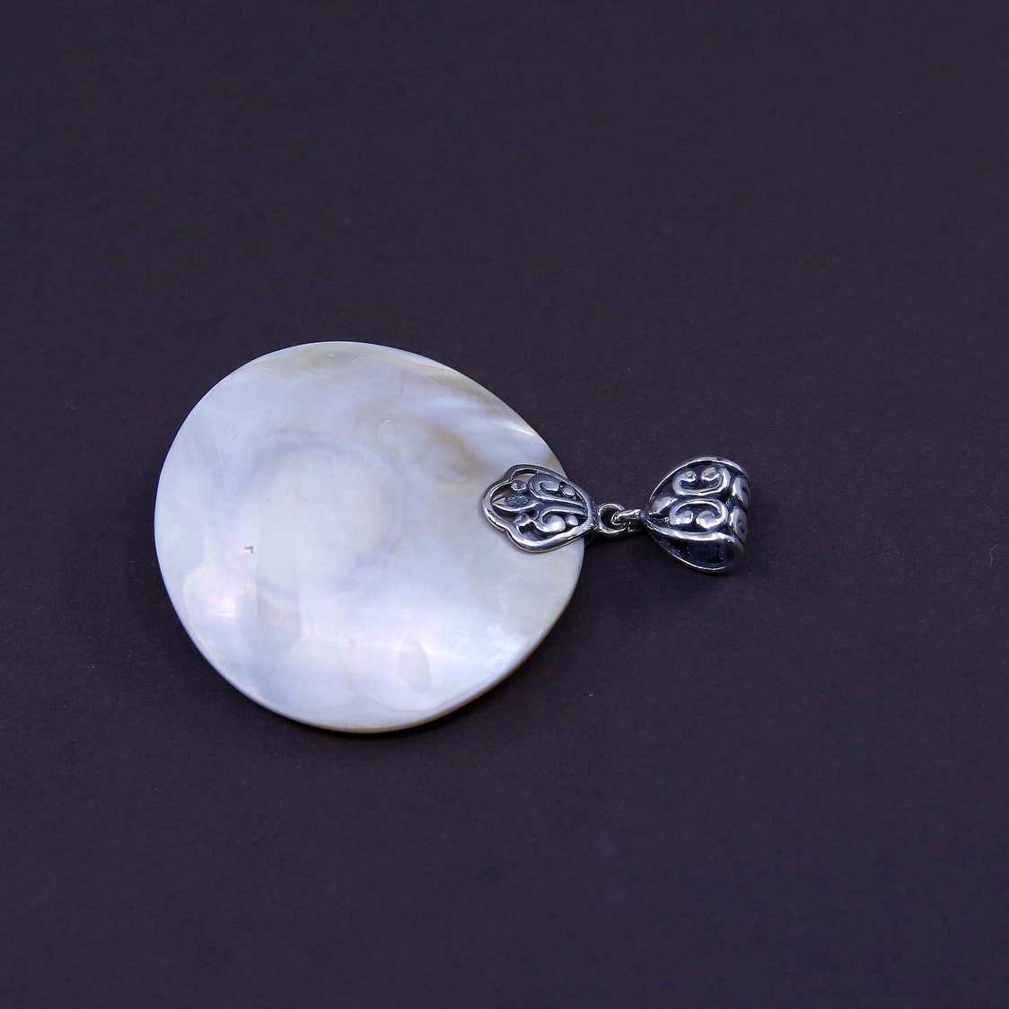 Vintage 320370 Sterling Silver Handmade Pendant, Solid 925 Silver With Blister Pearl and Mother of Pearl, Stamped 925 - Etsy Vintage 320370 Sterling Silver Handmade Pendant, Solid 925 Silver With Blister Pearl and Mother of Pearl, Stamped 925 - Etsy