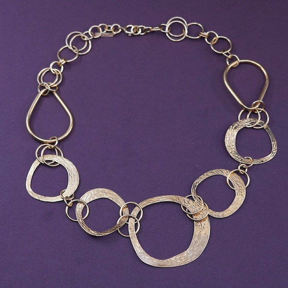 Vintage Silver Gold Fill Necklace 925