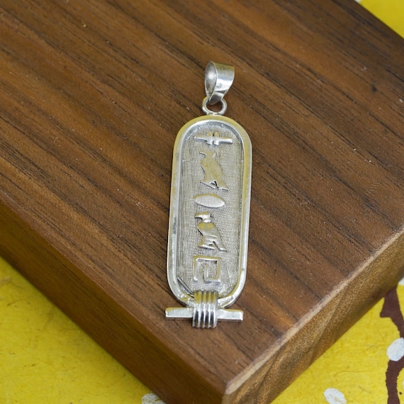 Vintage Sterling silver handmade pendant, oxidize… - image 2