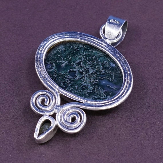 Vintage (320125) Sterling silver handmade pendant… - image 5