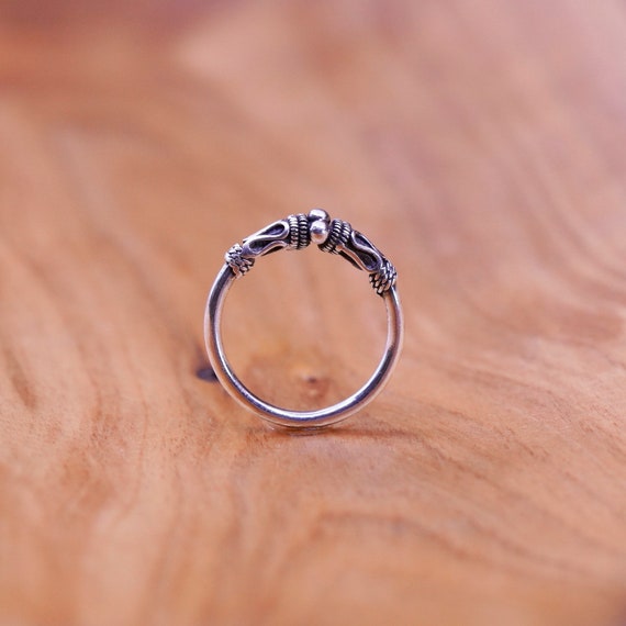 Size 6, vintage sterling silver handmade ring, 92… - image 3