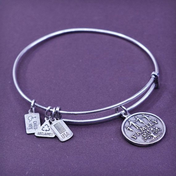 Size adjustable, Wind & Fire Bangle Bracelet with… - image 1