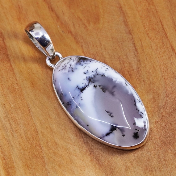Vintage Sterling silver handmade pendant, 925 ova… - image 1