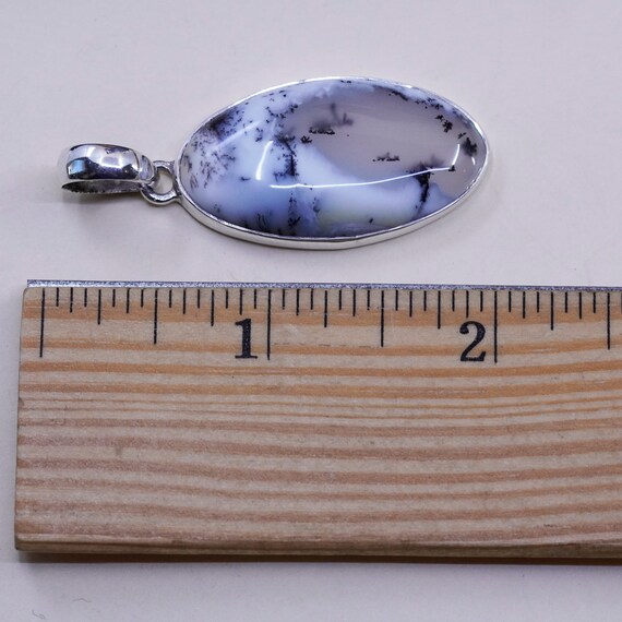Vintage Sterling silver handmade pendant, 925 ova… - image 5