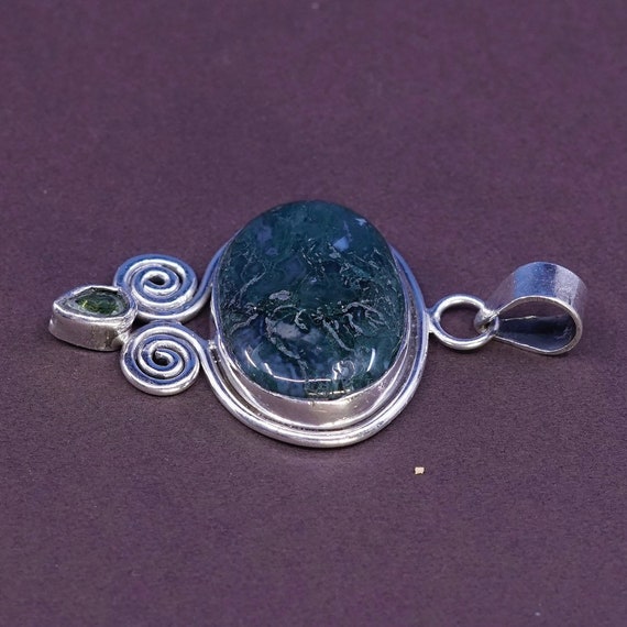 Vintage (320125) Sterling silver handmade pendant… - image 2
