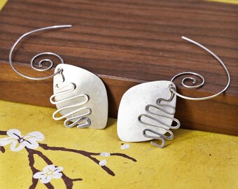 Boucles D'oreilles Percées En Argent Massif 925 - Marque Mexico - Occasion Excellent état