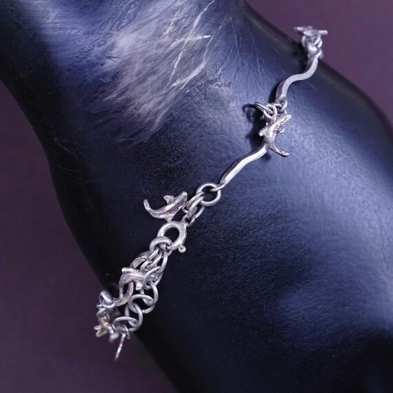 ヴィンテージ！Silver MEXICO Solid Wavy ブレスレット