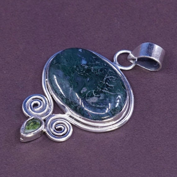 Vintage (320125) Sterling silver handmade pendant… - image 4