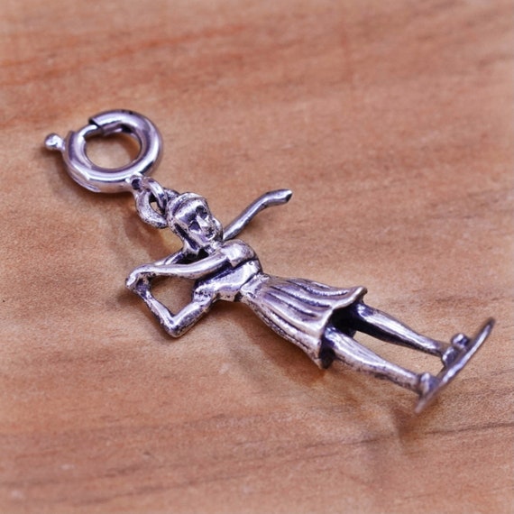 Female Golfer Charm Sterling Silver Female Golfer Charm Sterling Silver